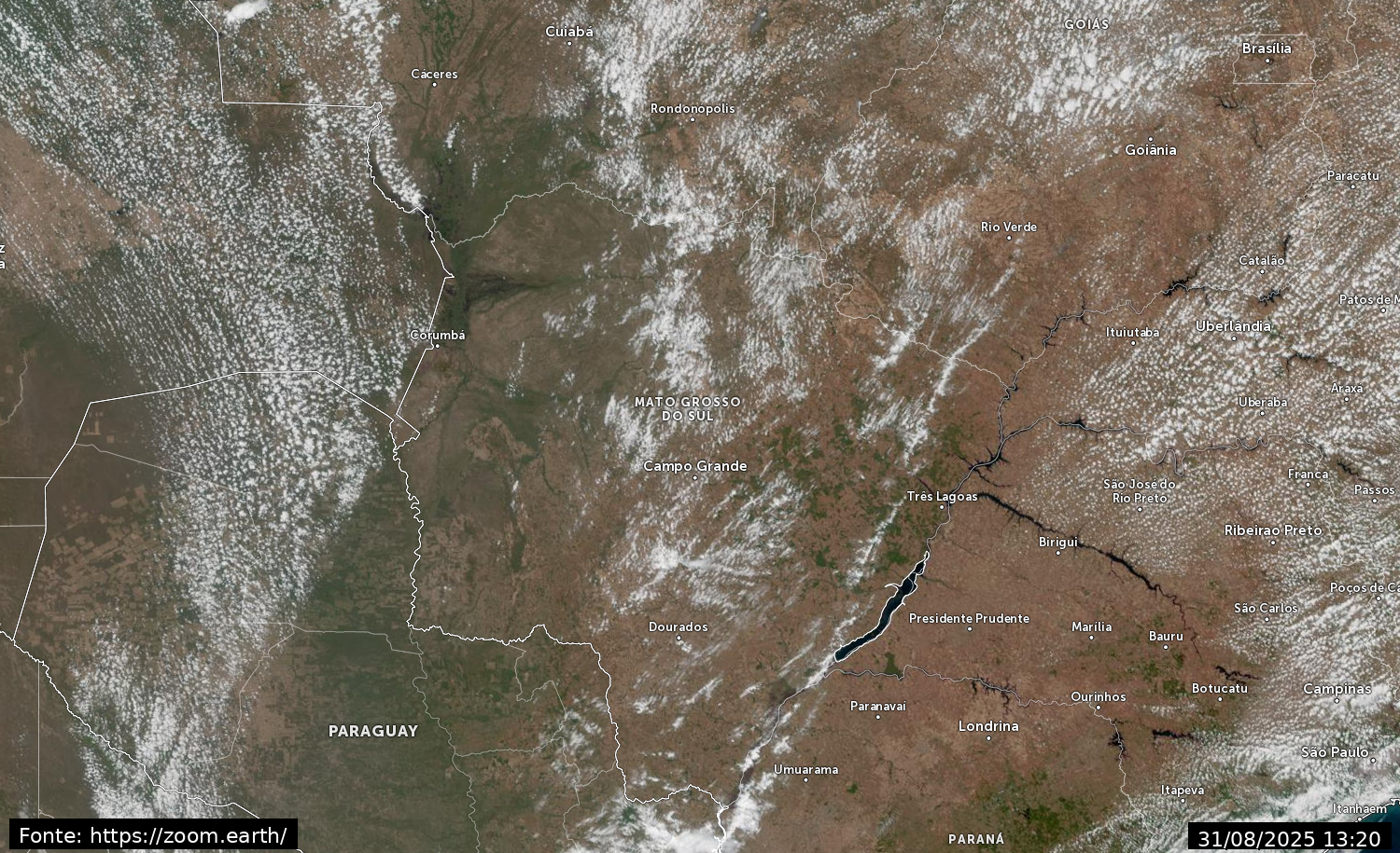 Imagem de satélite meteorológico